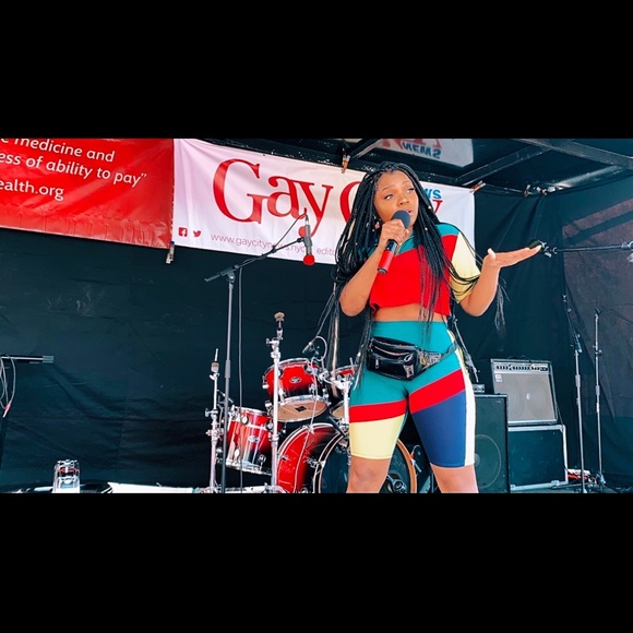 Biker short set from Fashion Nova. Worn once. - Picture 2 of 3